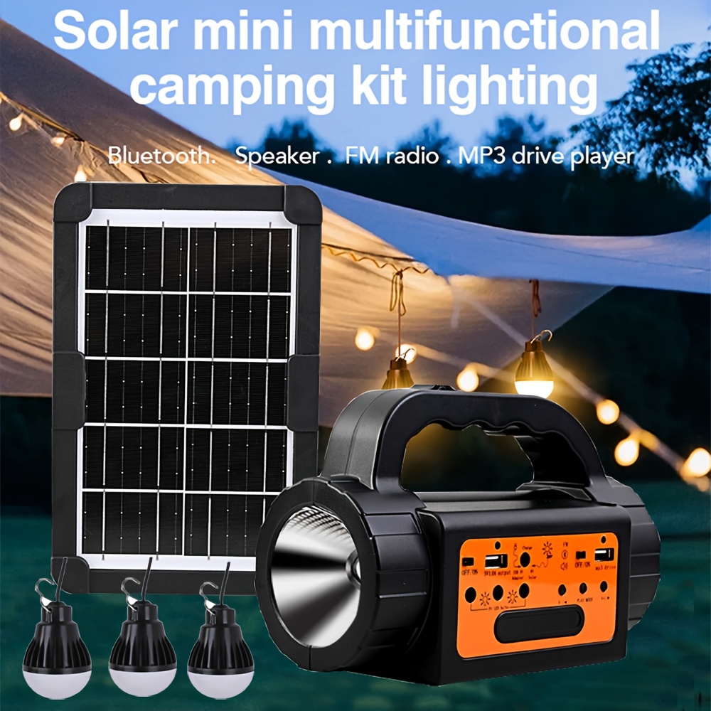 Solar Rechargeable Camping Lig - Outdoor Camping Light Portable บทวิจารณ์และราคา