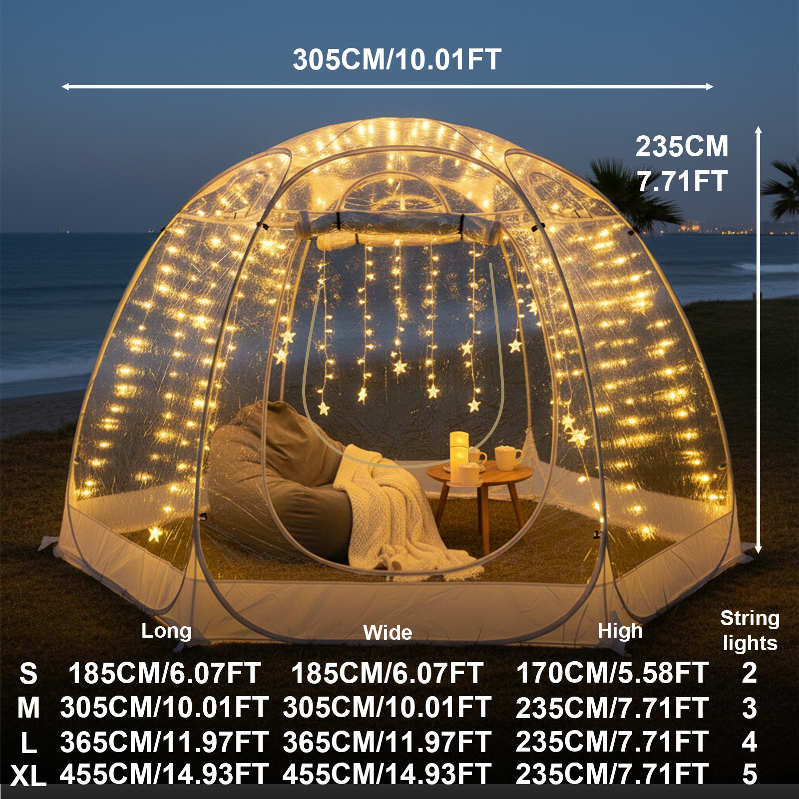 Quick-Set Bubble Tent Camping  - Outdoor Camping Lights String บทวิจารณ์และราคา