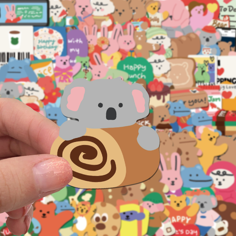 100/200pcs Cute Korean Bear St - Bear Canister บทวิจารณ์และราคา