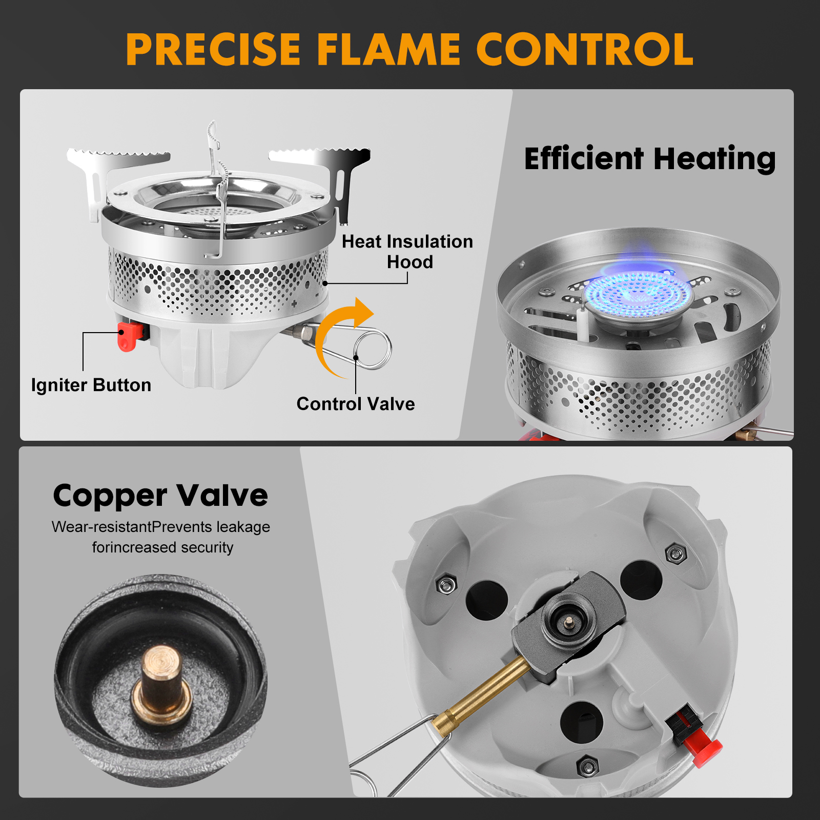 1.4L Portable Cooking System W - Outdoor Camping Gas Heater บทวิจารณ์และราคา