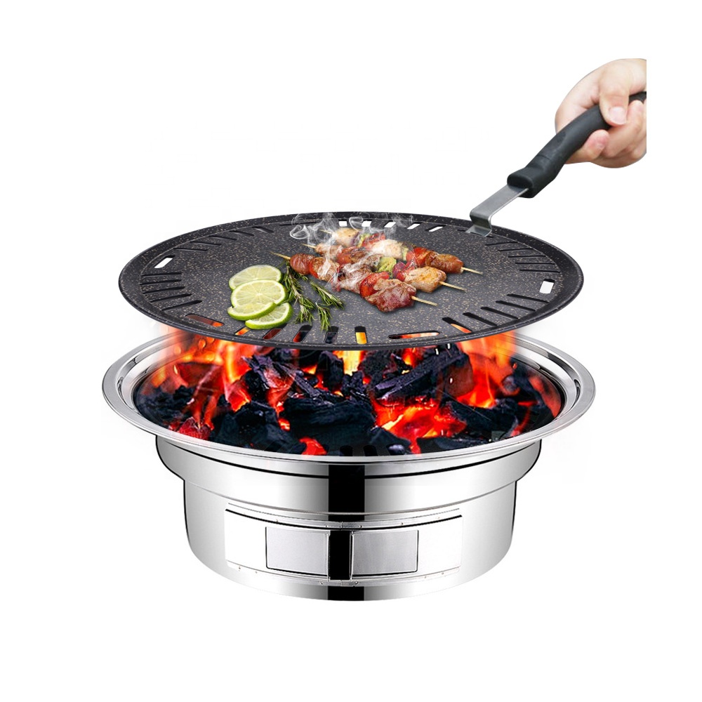Aluminum Round Bbq Plate Non S - Outdoor Camping Korea บทวิจารณ์และราคา