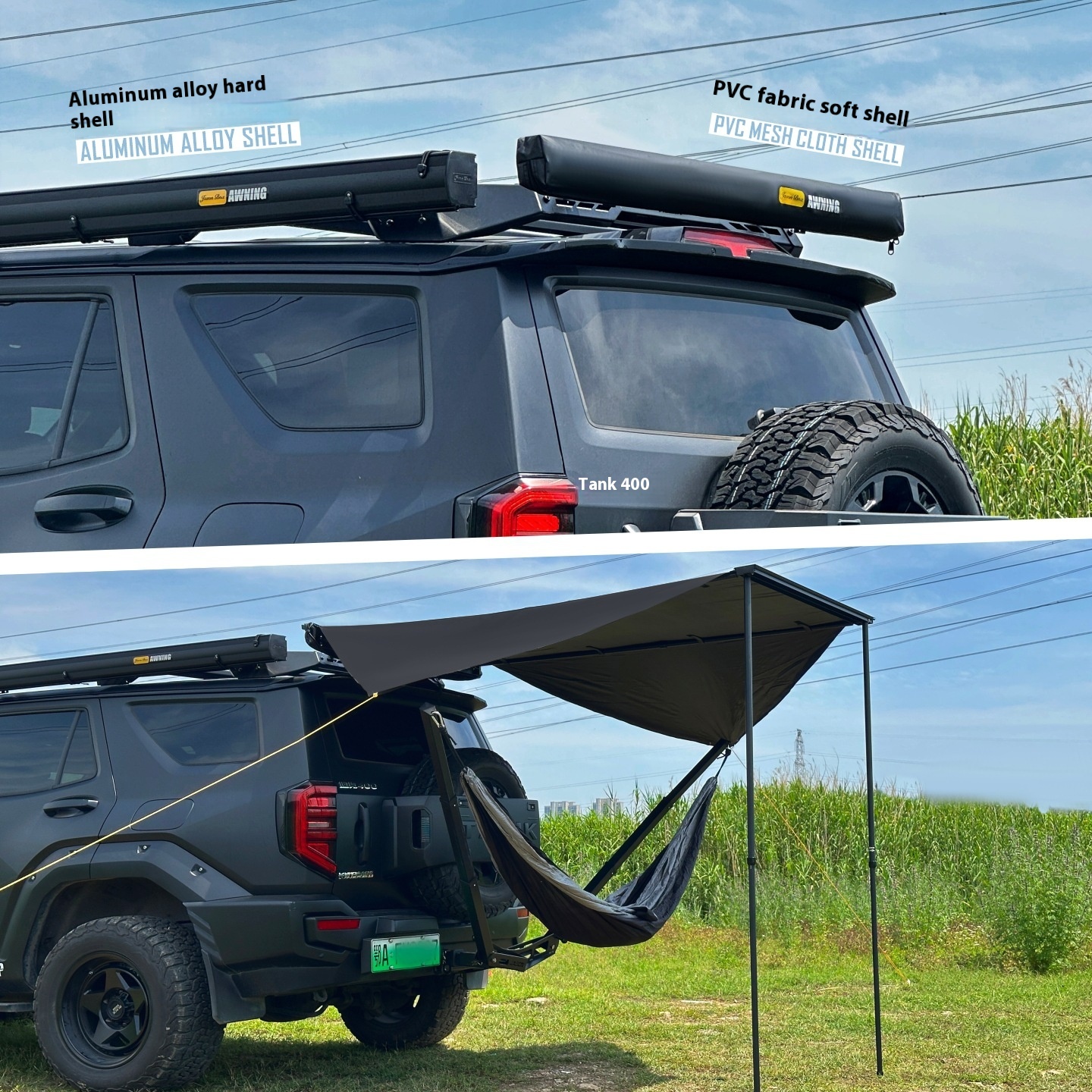 Aluminum Alloy Black Double-wi - Outdoor Camping Car Tail Tent บทวิจารณ์และราคา
