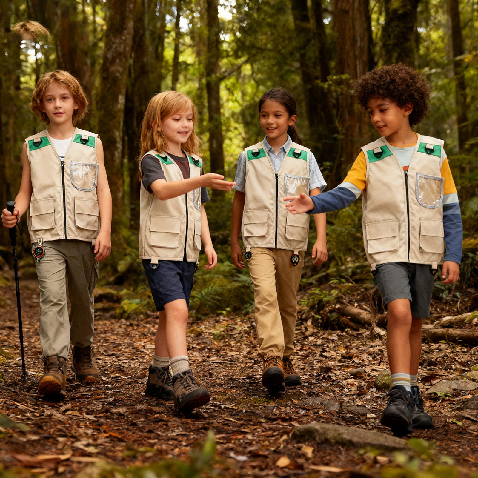 Kids Cargo Vest Sleeveless Cos - Outdoor Camping Kids Activities บทวิจารณ์และราคา