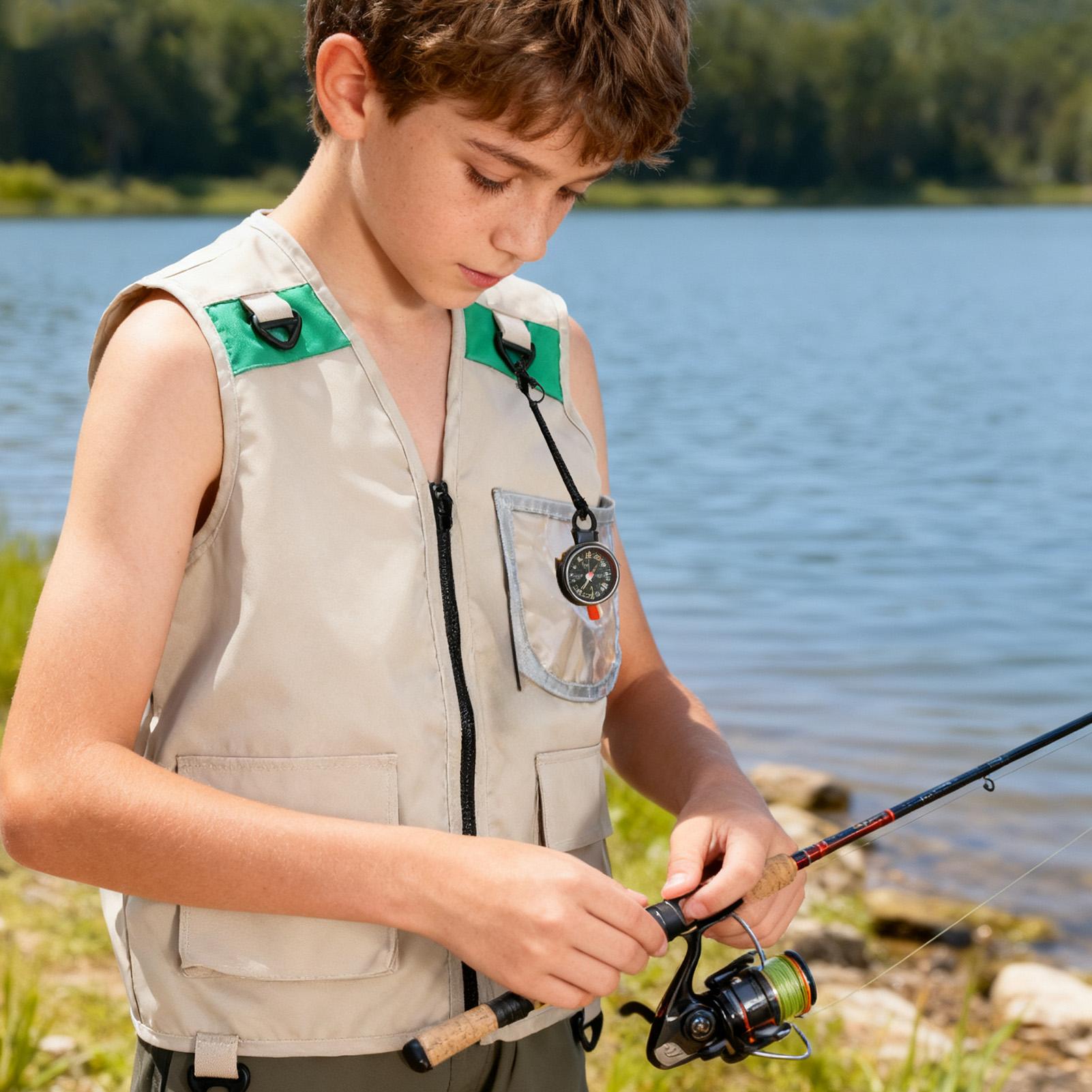 Kids Cargo Vest Sleeveless Cos - Outdoor Camping Kids Activities บทวิจารณ์และราคา