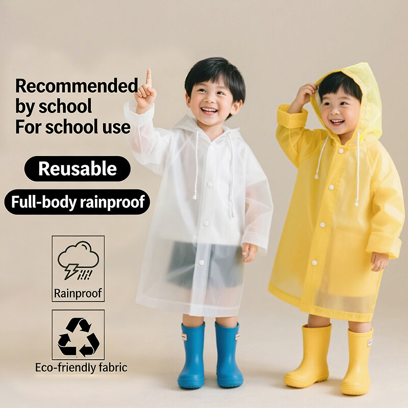 Disposable Long Kids Raincoat  - Outdoor Camping Kids Activities บทวิจารณ์และราคา