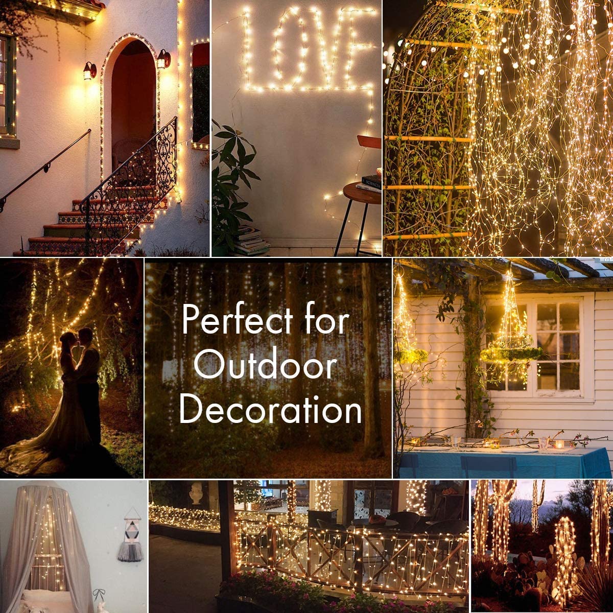 2 Pack Solar Fairy Lights 300L - Outdoor Camping Lights String บทวิจารณ์และราคา
