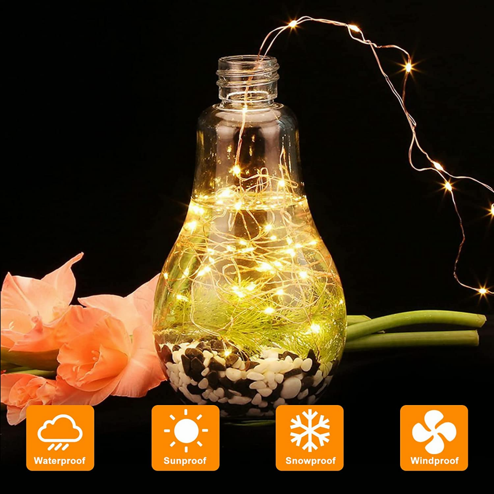 2 Pack Solar Fairy Lights 300L - Outdoor Camping Lights String บทวิจารณ์และราคา
