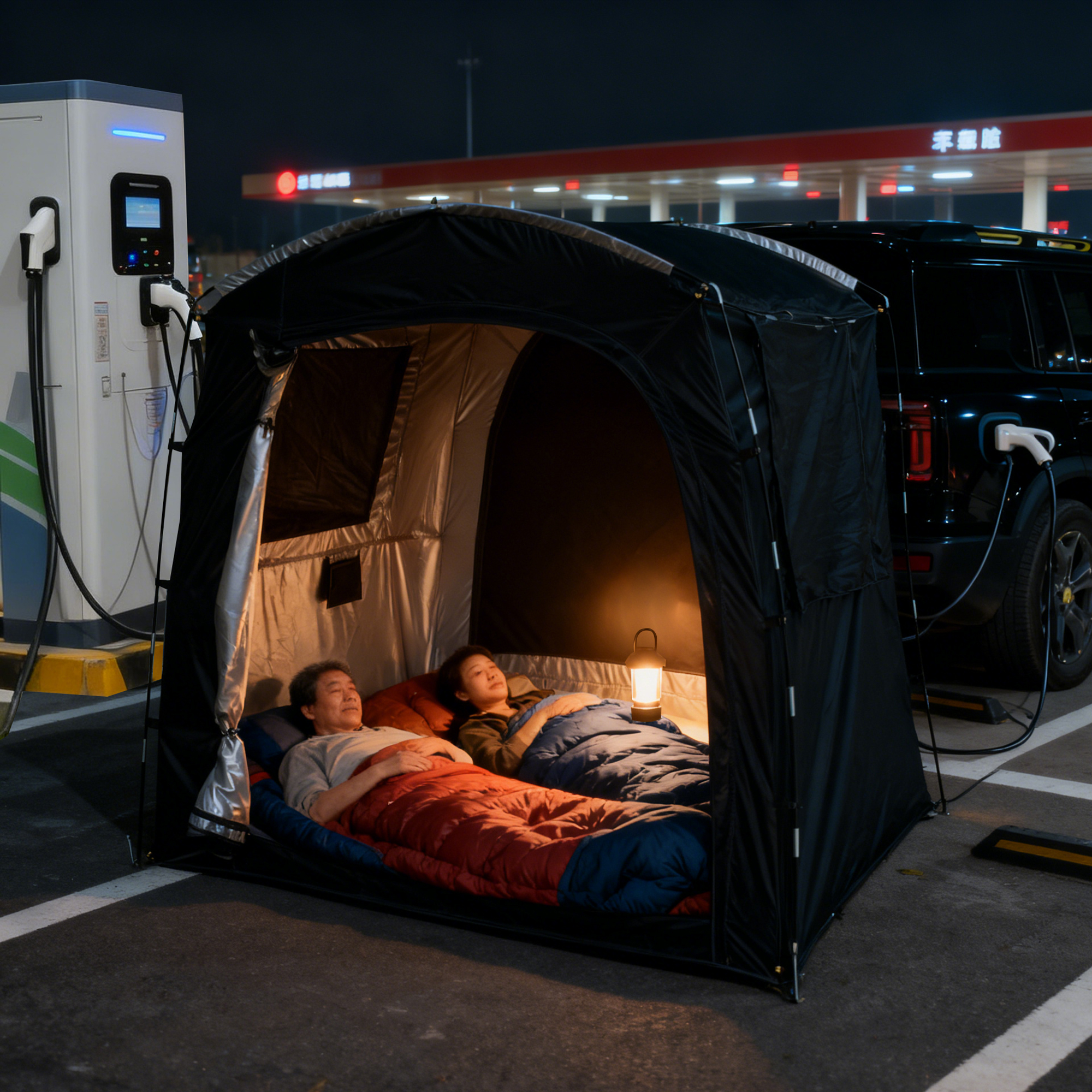 2-Person SUV Rear Tent Annex w - Outdoor Camping Car Tail Tent บทวิจารณ์และราคา