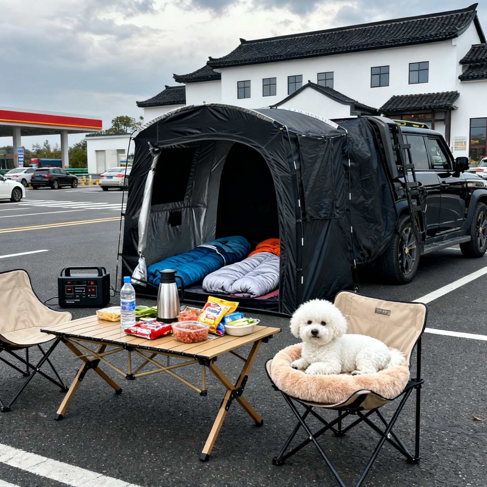 2-Person SUV Rear Tent Annex w - Outdoor Camping Car Tail Tent บทวิจารณ์และราคา