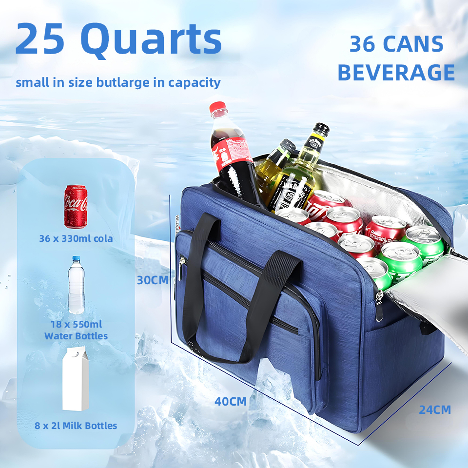 25L 3‑Layer Handheld Lunch Bag - Outdoor Camping Fridge บทวิจารณ์และราคา