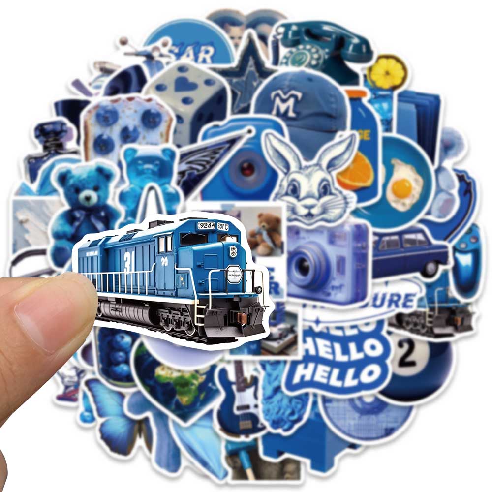 50PCS Blue Ins Style Cartoon B - Bear Canister บทวิจารณ์และราคา