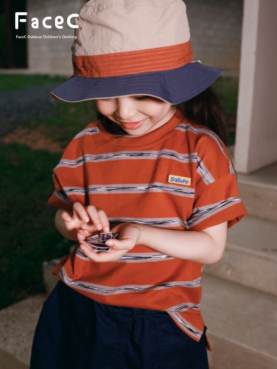Pure Cotton Short Sleeve T-Shi - Outdoor Camping Kids Activities บทวิจารณ์และราคา