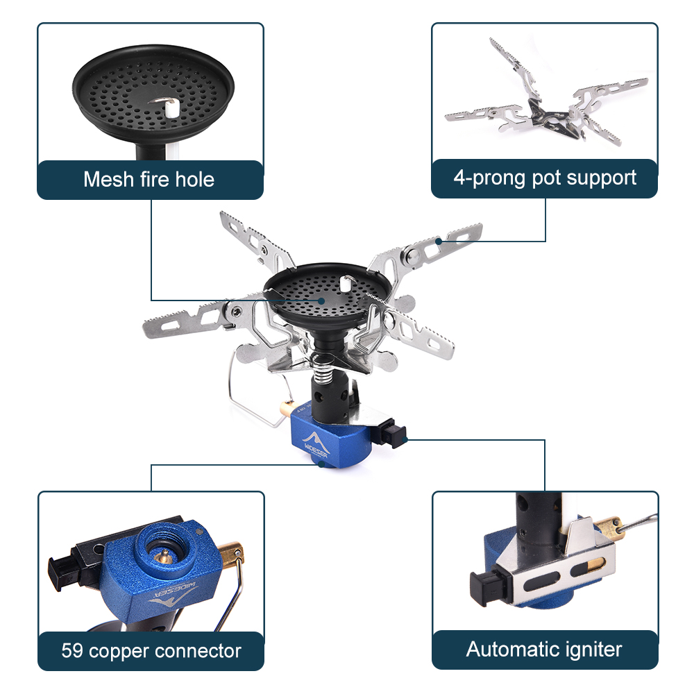 Outdoor Camping Gas Burner Out - Survival Kit บทวิจารณ์และราคา