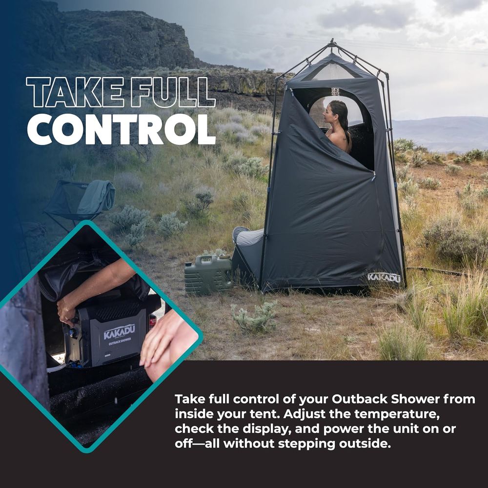 Portable Outdoor Shower Tent w - Outdoor Camping Light Portable บทวิจารณ์และราคา