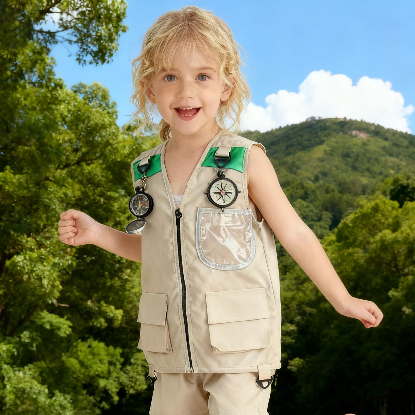 Kids Fishing Vest Sleeveless C - Outdoor Camping Kids Activities บทวิจารณ์และราคา