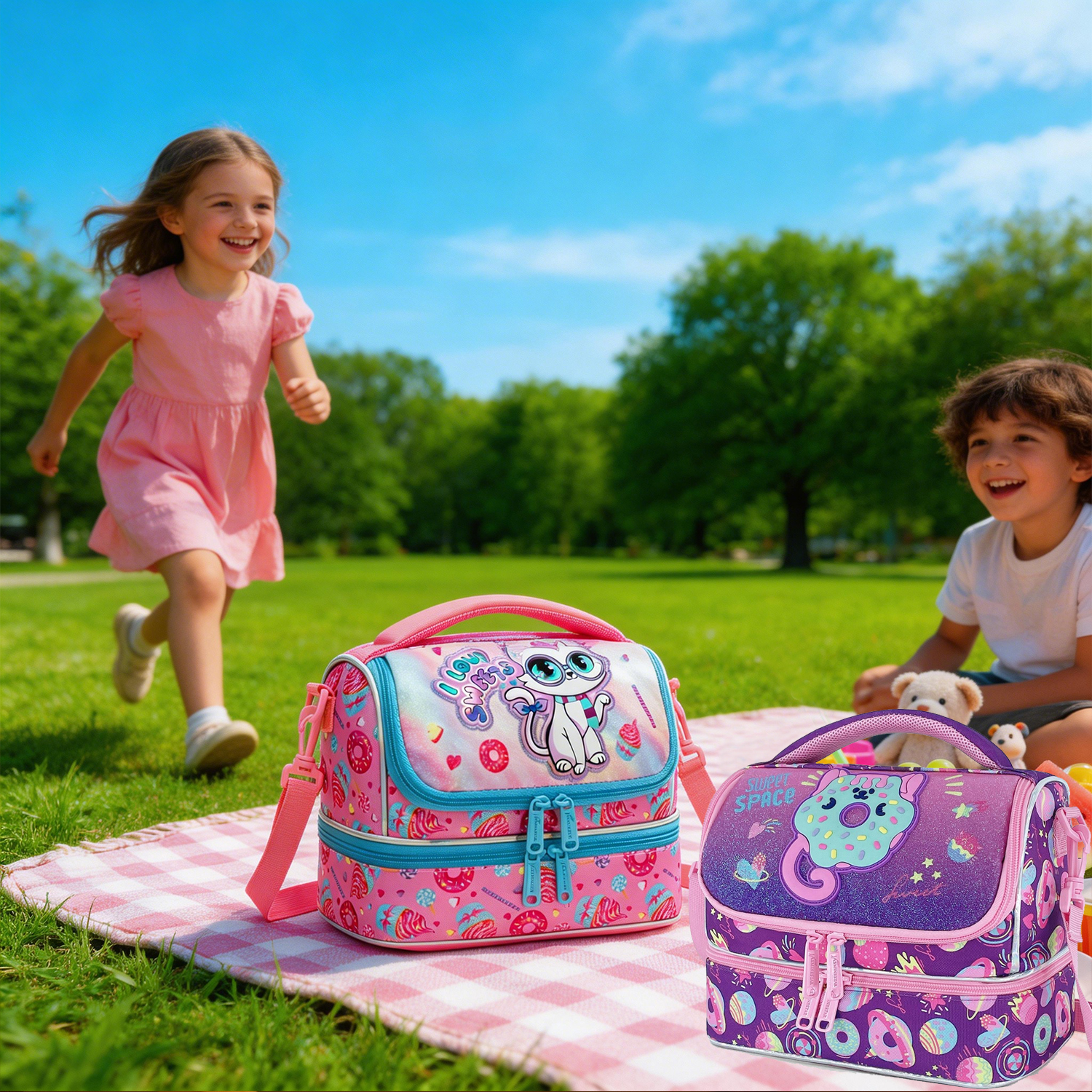 Lunch Bag for Kids Large Capac - Outdoor Camping Kids Activities บทวิจารณ์และราคา