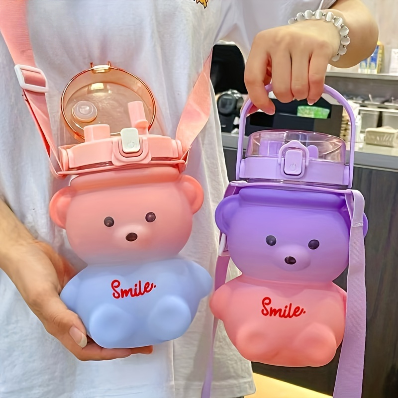 1pc Cute Bear Water Bottle BPA - Bear Canister บทวิจารณ์และราคา