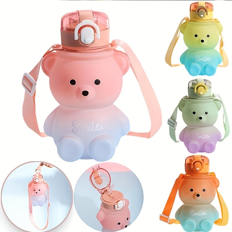 1pc Cute Bear Water Bottle BPA - Bear Canister บทวิจารณ์และราคา