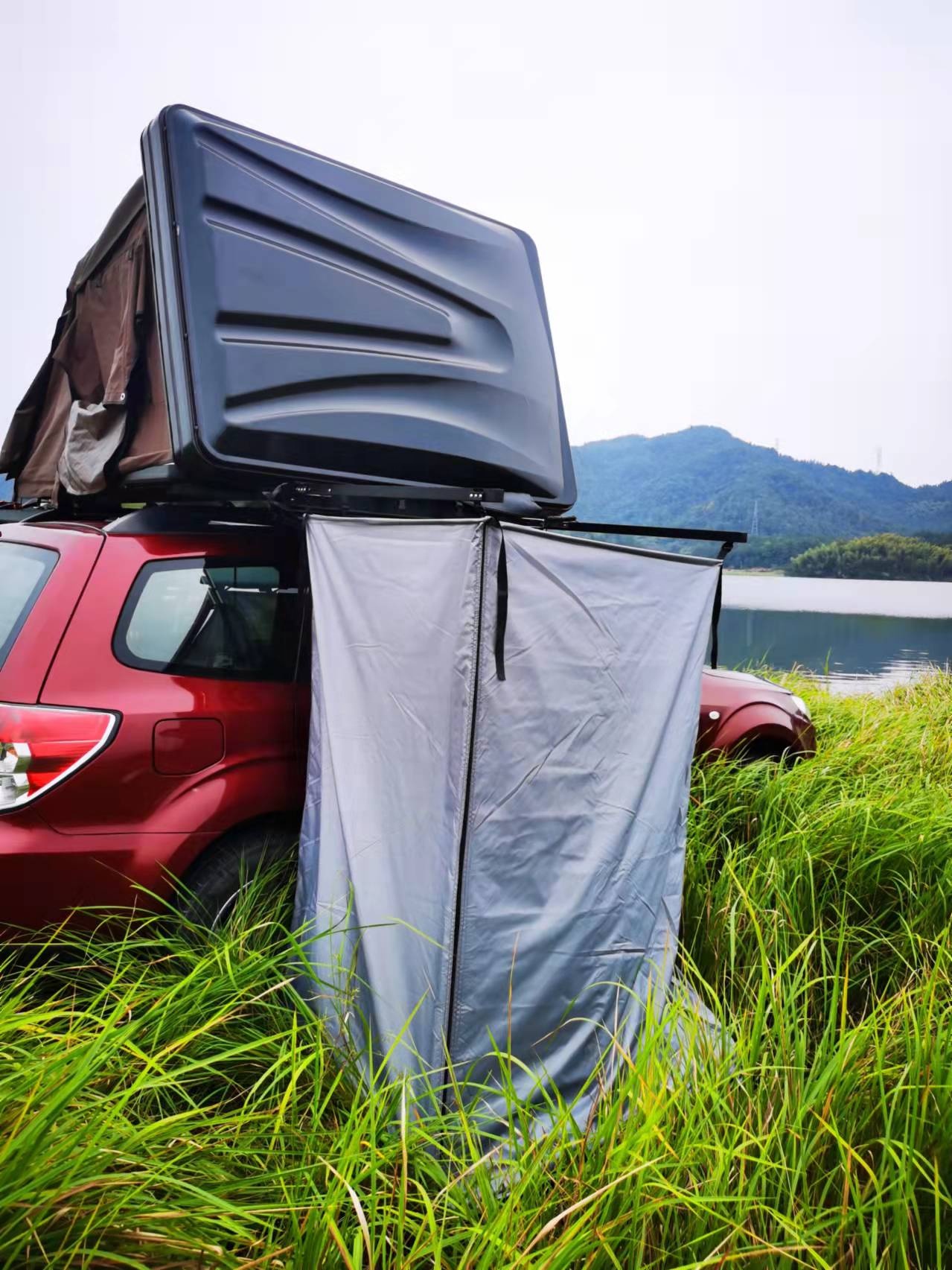 Outdoor Roof Top Shower Toilet - Outdoor Camping Awning บทวิจารณ์และราคา