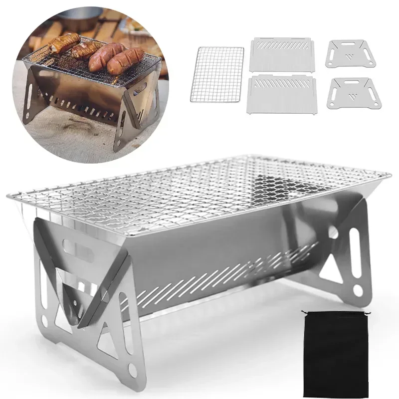 Portable Folding Barbecue Gril - Outdoor Camping Gas Heater บทวิจารณ์และราคา